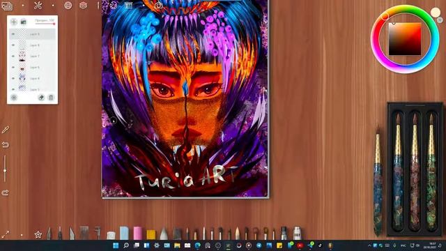 Стрим 20.10.21. Напишу музыку для стрима и порисую от руки в Realistic Paint Studio 2.0. смотреть онлайн