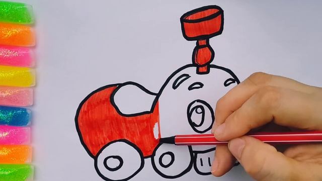 Рисуем морфала. Нарисуй и раскрась. Раскраски для детей. смотреть онлайн