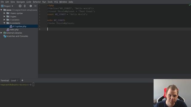 php7 for absolute beginners - constants - syntax (x) смотреть онлайн