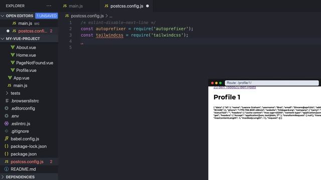 Library in Vue einbetten (Axios und Tailwind) | Vue.js in a Nutshell смотреть онлайн