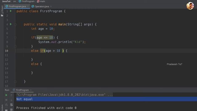 IF, Else If, Else statements in Java [Tamil] смотреть онлайн
