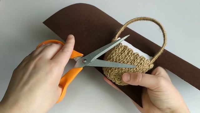 НЕВЕРОЯНО красивые КОРЗИНЫ - МАГНИТЫ своими руками. Поделки из Джута. смотреть онлайн