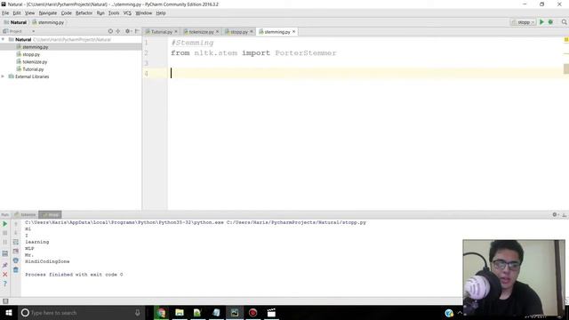 Stemming words from a sentence for text analysis - NLTK Python in Hindi #6 смотреть онлайн