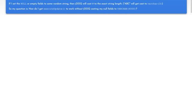 JOOQ & Firebird - Implementation Limit Exceeded смотреть онлайн