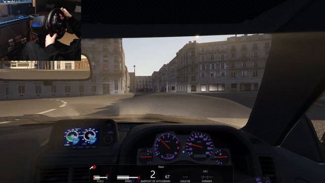Un bolide dans Paris I Nissan GTR 34 I Assetto Corsa I Thrustmaster T128 I 1080p смотреть онлайн