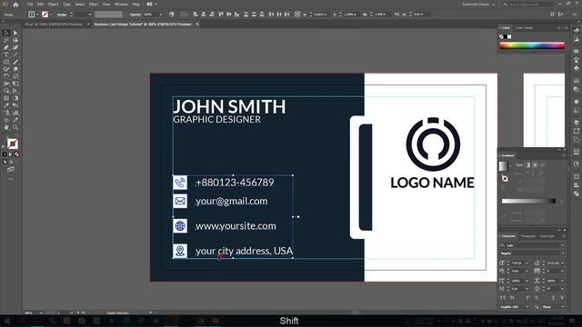 Company Business Card Design ❤❤❤ | Illustrator Tutorial | Bangla Tutorial | ? Unix Creative Designe смотреть онлайн
