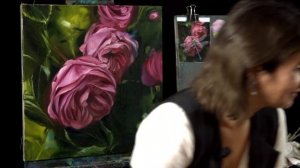 Вебинар от Ольги Базановой - "Стрекоза в розах". Пишем маслом