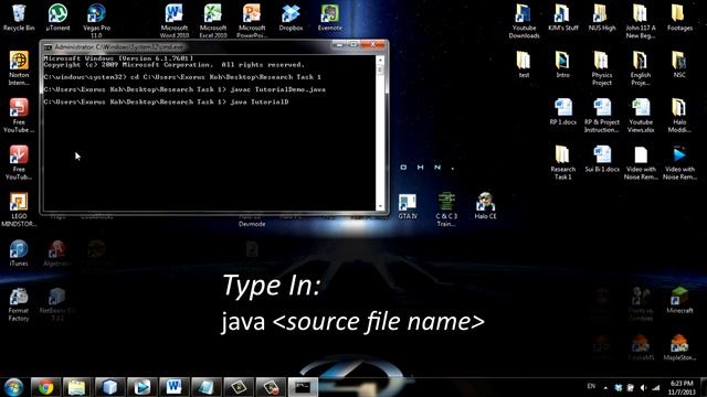 Java Tutorial - Compiling and Running Java Programs using Command Prompt and Unix Terminal смотреть онлайн