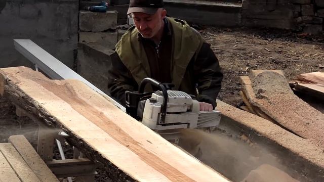 Роспуск Груши. (Пилорамой Logosol M5) 1 (возраст дерева около 200 лет) смотреть онлайн
