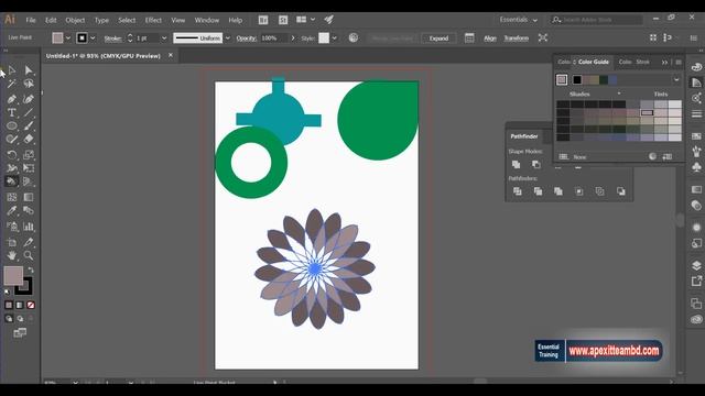 Pathfinder Panel Tutorial:Adobe Illustrator CC 2017 смотреть онлайн