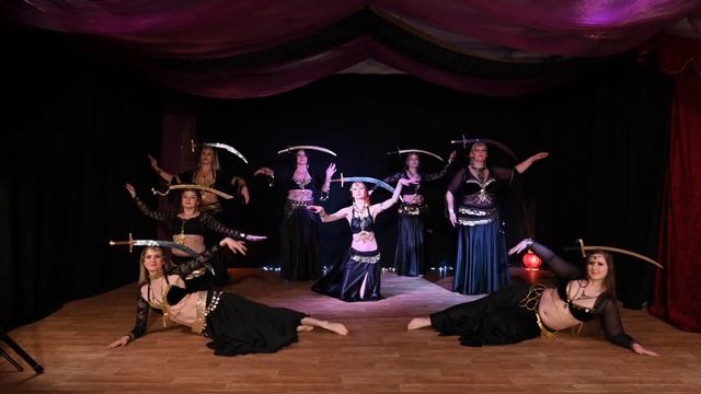 Müstika Studio belly dance students - sword dance Quest of The Oracle смотреть онлайн