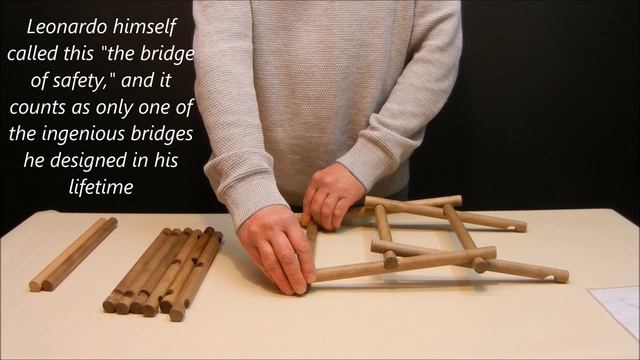 Leonardo Da Vinci Self Supporting Bridge Assembly