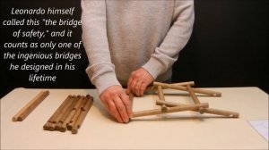 Leonardo da Vinci self supporting bridge assembly