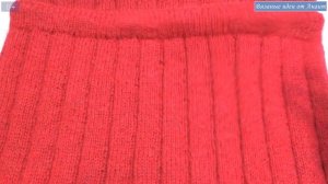 Юбка спицами без шва с узором плоская резинка. Готовая работа