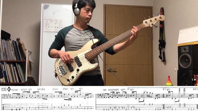 [베이스 레슨 교재 마스터 시리즈 - 훵크, 퓨젼] funk fusion bass 5.26 (Tempo 110-80-90-100) смотреть онлайн