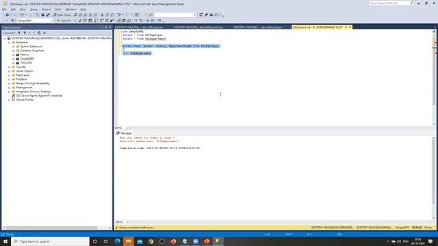 DataBase | SQL Server Tutorial | Tamil - Part 6b - Group By and Joins смотреть онлайн