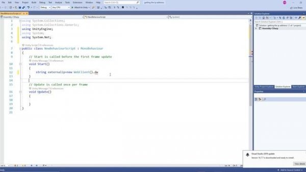 How to Get User IP Address in unity3d