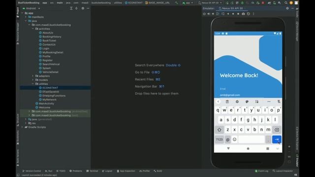 Bus Ticket Booking System | Android Project Tutorial | Android CRUD Project смотреть онлайн