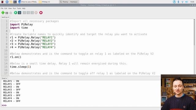 Voice and Touchscreen GUI Relay Activation - How To Use A PiRelay V2 HAT with Raspberry Pi смотреть онлайн