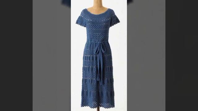 Top Beautiful Latest  Crochet Handknit Short Midi Dress/Crochet Skatter Pattern Designs For Women