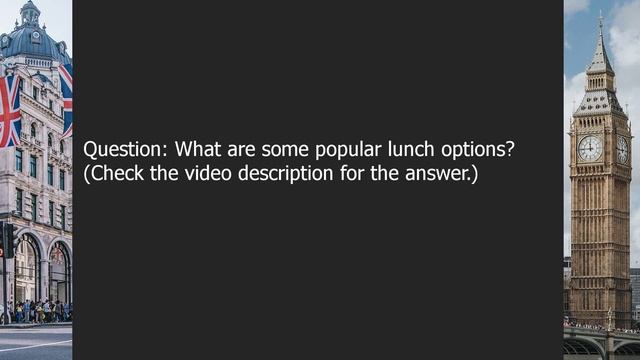 Lunch | Beginner English Listening Comprehension For Practicing