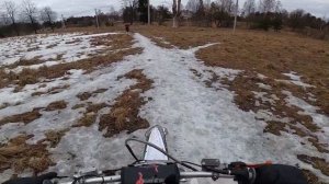 Полный Газ На Китайском Двухтактнике - Сколько Разгонит? / Кошайн 105 / Покатушки на питбайке