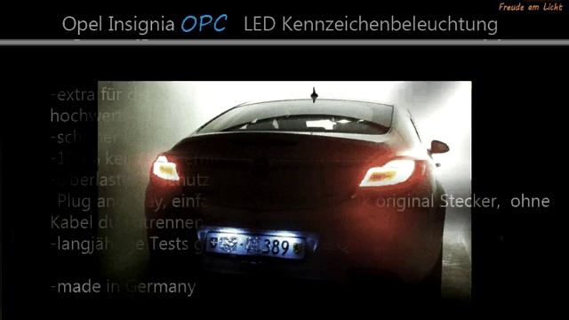 Insignia OPC LED Kennzeichenbeleuchtung смотреть онлайн