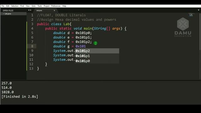 Assign Hexa Decimals with powers to Double #CoreJava | Core Java Program with Output | #DoubleJava смотреть онлайн