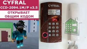 Звуки домофона Cyfral CCD 2094.1M/P И .1И (БУД 485 И БУД 485P)