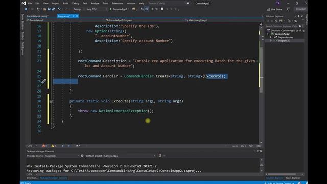Parse Command Line Argument using System CommandLine C# смотреть онлайн