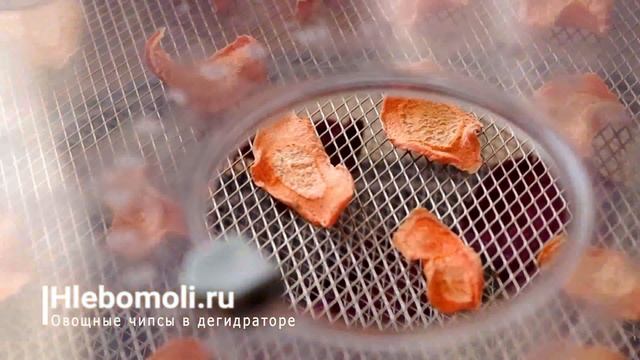 Овощные чипсы в дегидраторе (морковь и свекла) смотреть онлайн