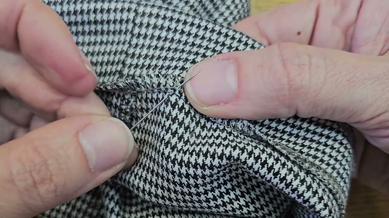 Как укоротить и подшить брюки.(Подробный урок) .Как подрезать брюки в клетку. смотреть онлайн