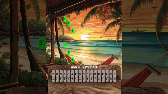 Mr.President - Coco Jamboo Kalimba Tutorial #kalimba #kalimbacover #kalimbatabs