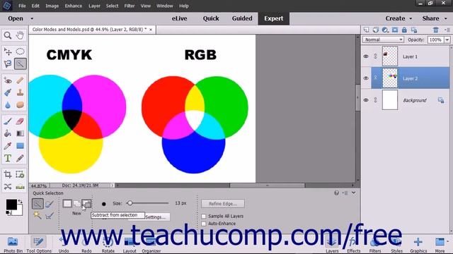 Photoshop Elements 15 Tutorial The Quick Selection Tool Adobe Training смотреть онлайн