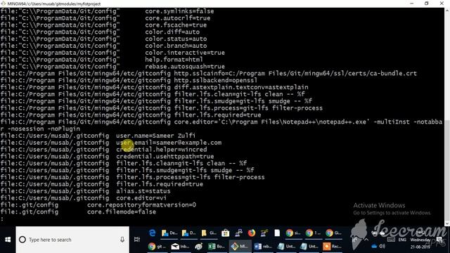 git config configuration part2 English смотреть онлайн