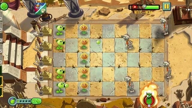 Plants vs. Zombies 2: Future: Ancient Egypt - Level 1 смотреть онлайн