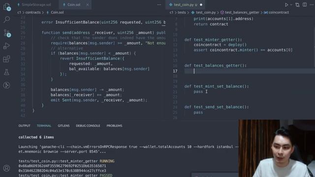 Smart Contract Programming 4: Unit Test & Coverage w/ Brownie (Pytest) смотреть онлайн