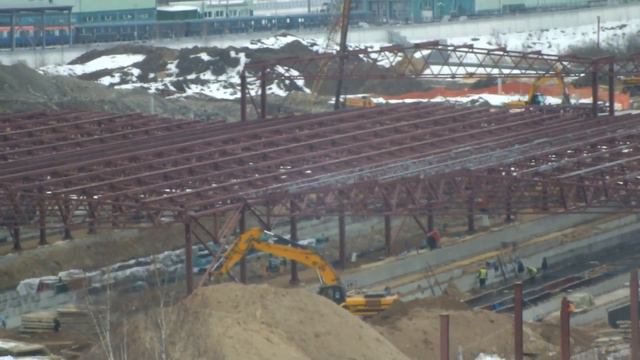 Электродепо Южное, строительство (Москва, 26.02.2022) смотреть онлайн