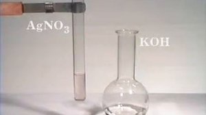 нитрат   серебра  +   гидроксид  калия