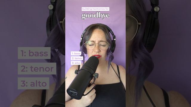 Building harmonies for "Goodbye" by Billie Eilish | #harmonybuilding #acappella смотреть онлайн