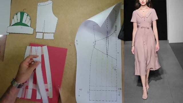 Моделируем платье. Modelado De Vestido  #курсы кройки и шитья #diseño De Modas