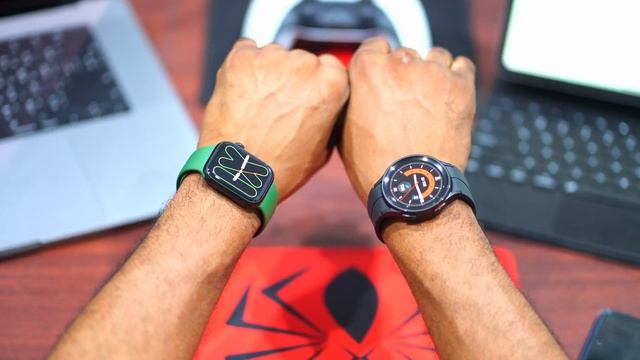 Galaxy watch 5 Pro Vs Apple watch s8: Are these the Best Smartwatches? #apple #samsung смотреть онлайн