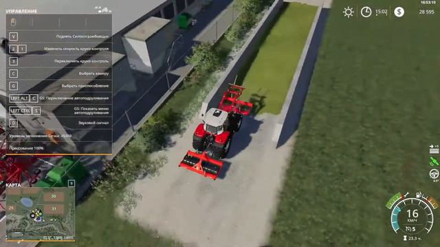 Farming Simulator 19 (07) - Перезаряжаем силосный бункер. смотреть онлайн