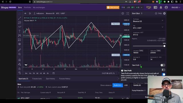 NEW Bitsgap TRAILING DOWN Feature - Ultimate BUY the DIP Crypto Trading Grid Bot Strategy смотреть онлайн