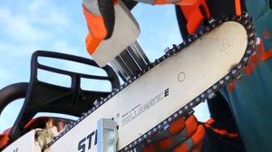 Заточка цепи Stihl в полевых условиях | Обзор Державка для заточки цепей Штиль