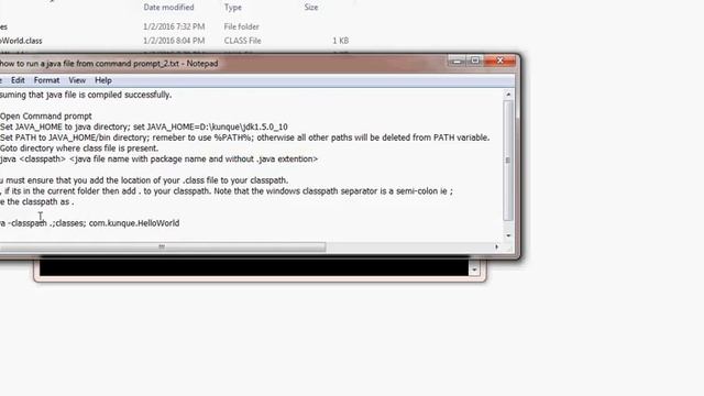 Run java class file from command prompt смотреть онлайн