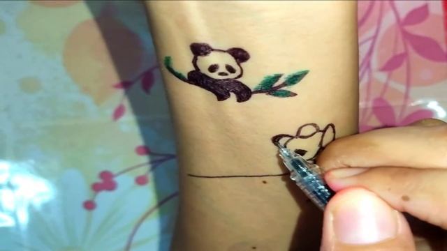 Small Panda Tattoo Tutorial смотреть онлайн