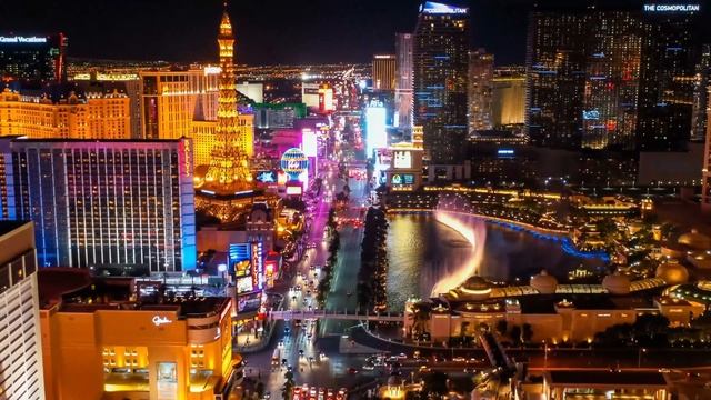 Las Vegas 4K Drone / Las Vegas Strip At Night / Cinematic Drone Footage смотреть онлайн