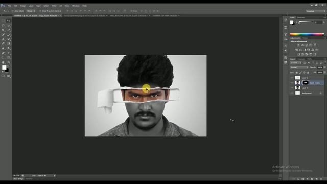 Torn Paper Effect Photoshop Tutorial смотреть онлайн