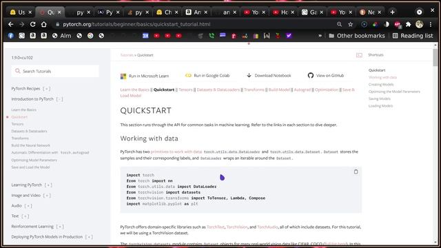 Setup and get started Pytorch Tutorial смотреть онлайн
